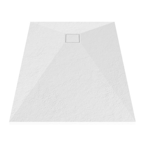 Kőhatású zuhanytálca - 70 x 90 cm - fehér