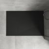 Kőhatású zuhanytálca - 80 x 100 cm - fekete