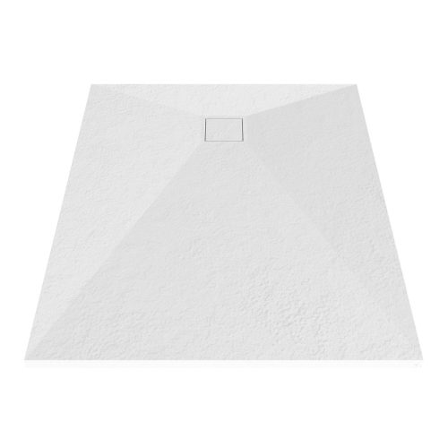 Kőhatású zuhanytálca - 80 x 100 cm - fehér