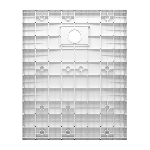 Kőhatású zuhanytálca - 80 x 100 cm - fehér