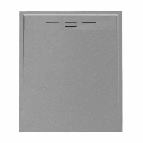 Kőhatású zuhanytálca - 80 x 100 cm - szürke