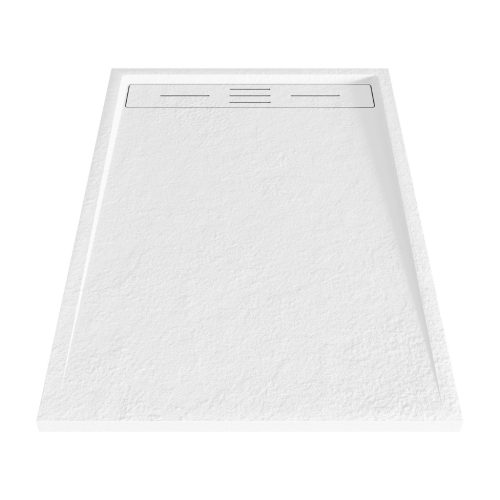 Kőhatású zuhanytálca - 70 x 110 cm - fehér