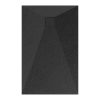 Welland kőhatású zuhanytálca szifonnal 70 x 110 cm - fekete (GT-11070SS)