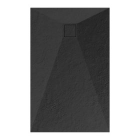   Welland kőhatású zuhanytálca szifonnal 70 x 110 cm - fekete (GT-11070SS)