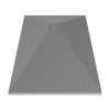 Welland kőhatású zuhanytálca szifonnal 70 x 110 cm - szürke (GT-11070SS)