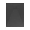 Kőhatású zuhanytálca - 90 x 120 cm - fekete