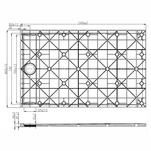 Welland Slim kőhatású zuhanytálca