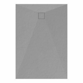 Kőhatású zuhanytálca - 90 x 130 cm - szürke