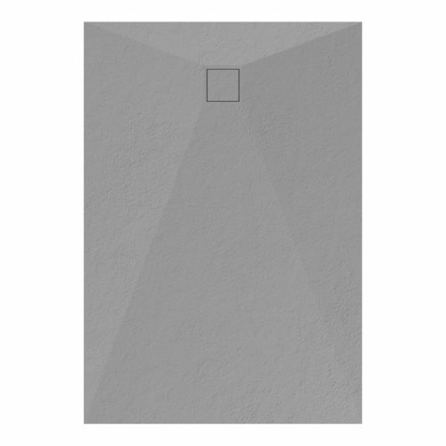 Kőhatású zuhanytálca - 90 x 130 cm - szürke