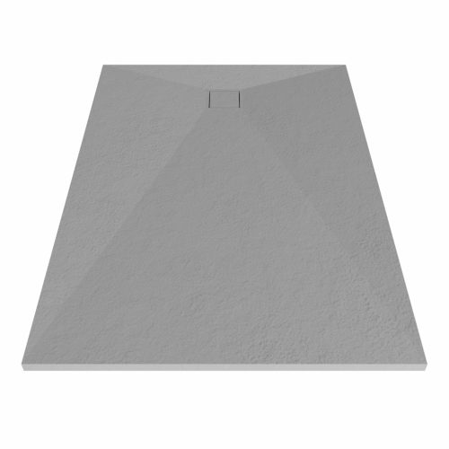 Kőhatású zuhanytálca - 90 x 130 cm - szürke