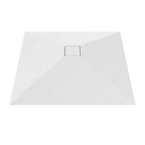 Welland kőhatású zuhanytálca szifonnal 70 x 70 cm - fehér (GT-7070SS)