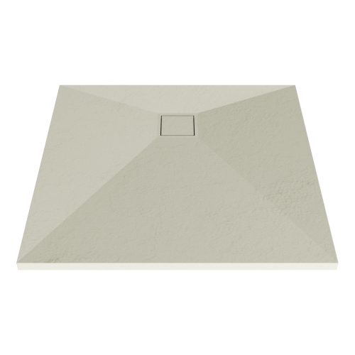 Kőhatású zuhanytálca - 80 x 80 cm - bézs
