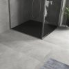 Kőhatású zuhanytálca - 80 x 80 cm - fekete