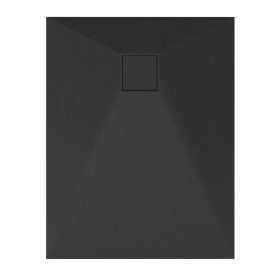 Kőhatású zuhanytálca - 70 x 90 cm - fekete