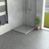 Kőhatású zuhanytálca - 80 x 90 cm - szürke
