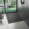 Kőhatású zuhanytálca - 90 x 90 cm - fekete