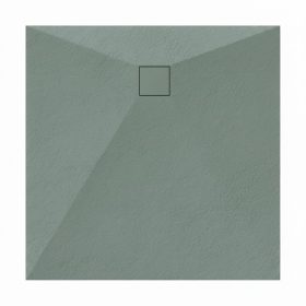 Kőhatású zuhanytálca - 90 x 90 cm - zöld
