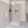 Kőhatású zuhanytálca - 90 x 90 cm - fehér