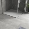 Kőhatású zuhanytálca - 90 x 90 cm - fehér