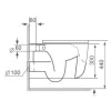 Welland Montana Tornado fali WC csésze + soft-close slim WC ülőke