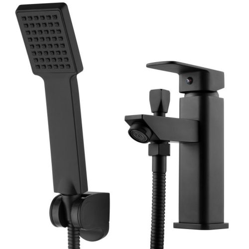 Welland Smart 2in1 mosdó/kád csaptelep + zuhanyrózsa - fekete