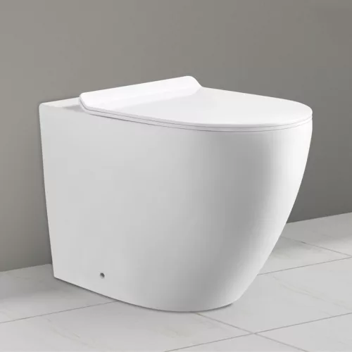 Padlóra építhető WC csésze soft-close ülőkével