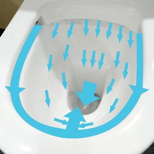 Padlóra építhető WC csésze soft-close ülőkével