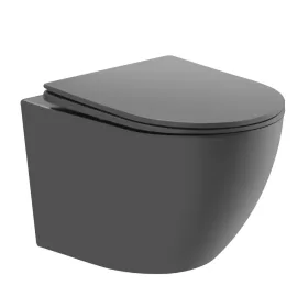   Welland Primo Rimless fali WC csésze + soft-close slim WC ülőke - szürke