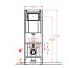 Welland Primo Rimless 4in1 fali WC szett