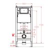 Welland Primo Rimless 4in1 fali WC szett