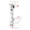 Welland Primo Rimless 4in1 fali WC szett