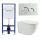 Welland Primo Rimless fali WC + tartály króm nyomólappal