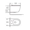 Welland Primo Tornado fali WC csésze + soft-close slim WC ülőke