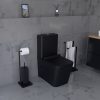 Welland H-7102 Tornado kompakt/monoblokk WC szett + soft-close slim WC ülőke - fekete