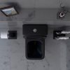 Welland H-7102 Tornado kompakt/monoblokk WC szett + soft-close slim WC ülőke - fekete