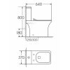Welland H-7305 Tornado kompakt/monoblokk WC szett + soft-close slim WC ülőke