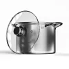 Klausberg fazék 7L, Ø22 cm- rozsdamentes acél, edzett üveg fedő (KB-7162)