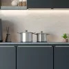 Hannsberg lábos 5.8L - Ø24 cm- rozsdamentes acél - edzett üveg fedő