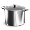 Hannsberg lábos 5.8L - Ø24 cm- rozsdamentes acél - edzett üveg fedő