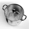Hannsberg lábos 5.8L - Ø24 cm- rozsdamentes acél - edzett üveg fedő