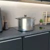 Hannsberg 2 darabos fazék készlet 10 + 16L - rozsdamentes acél - edzett üveg fedő