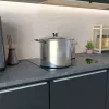 Hannsberg fazék 10L - Ø28 cm- rozsdamentes acél - edzett üveg fedő