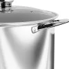 Hannsberg fazék 16L - Ø32 cm- rozsdamentes acél - edzett üveg fedő