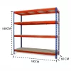 Intenso Heavy-Duty fém polc- 180 x 180 x 60 cm (4 polc)