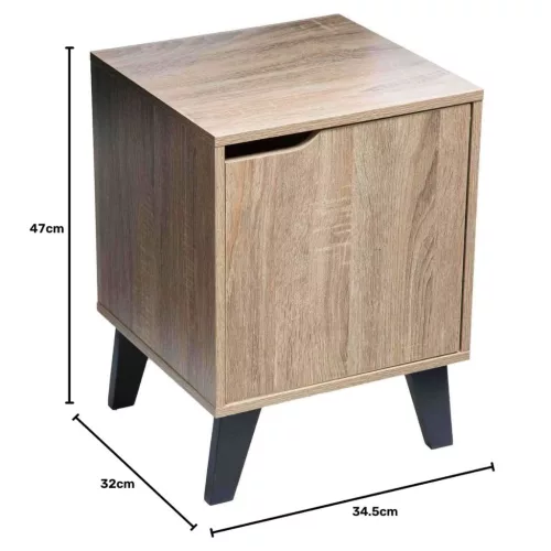 Intenso Compact éjjeliszekrény (sonoma tölgy)