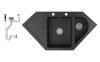 Gránit mosogató NERO Joker + dugókiemelő (fekete)