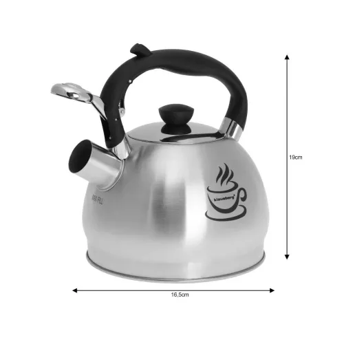 Klausberg teáskanna, sípszóval, vízmelegedés jezővel, 1.8L (KB-7044)