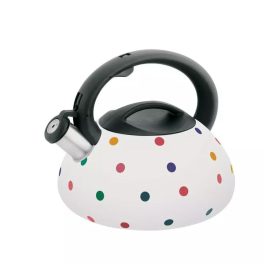   Klausberg színváltó teáskanna, sípszóval, fehér-fekete pöttyös, 3.0L (KB-7074)