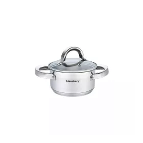   Klausberg Premium lábos 1L, Ø14 cm- rozsdamentes acél, edzett üveg fedő (KB-7121)