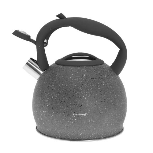 Klausberg teáskanna 3 literes kapacitással. Magas minőségű rozsdamentes acél, szürke szín